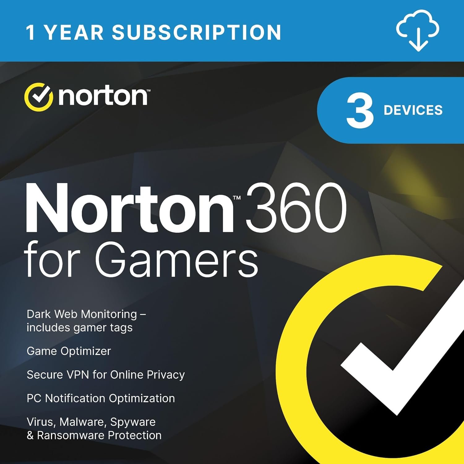 Norton 360 for Gamers 2024 for 3 Devices