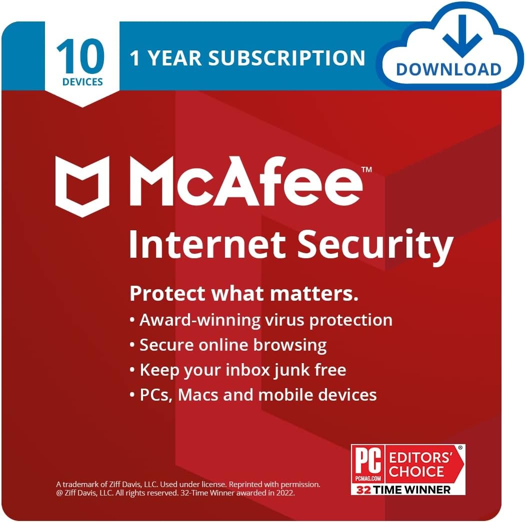 McAfee Internet Security for 10 Devices 